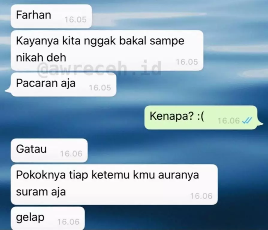 chat diajakin putus tapi alasannya sepele © 2021 berbagai sumber