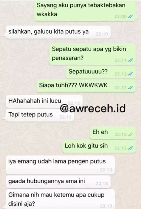 chat diajakin putus tapi alasannya sepele © 2021 berbagai sumber