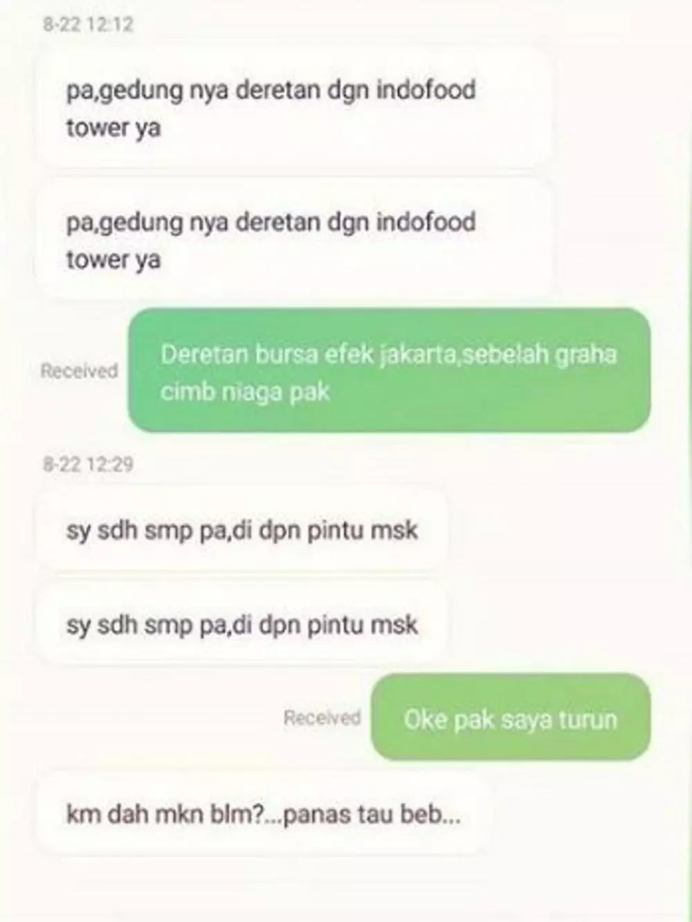driver ojek online dan pelanggan salah kirim bikin bingung © 2021 instagram.com driver ojek online dan pelanggan salah kirim bikin bingung © 2021 instagram.com