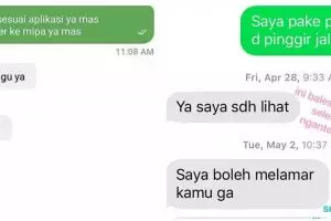 13 Chat lucu pelanggan salah kirim ke driver ojek online, bingungin