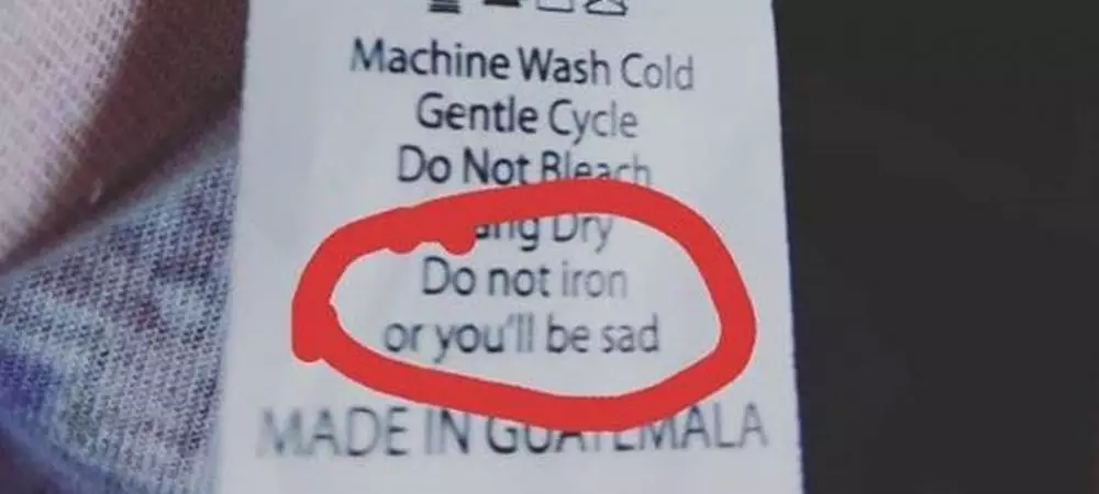 peringatan di label baju yang bikin melongo abis © 2021 1cak.com