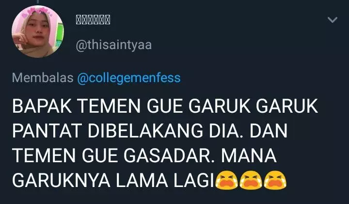 kejadian lucu saat kuliah online Twitter