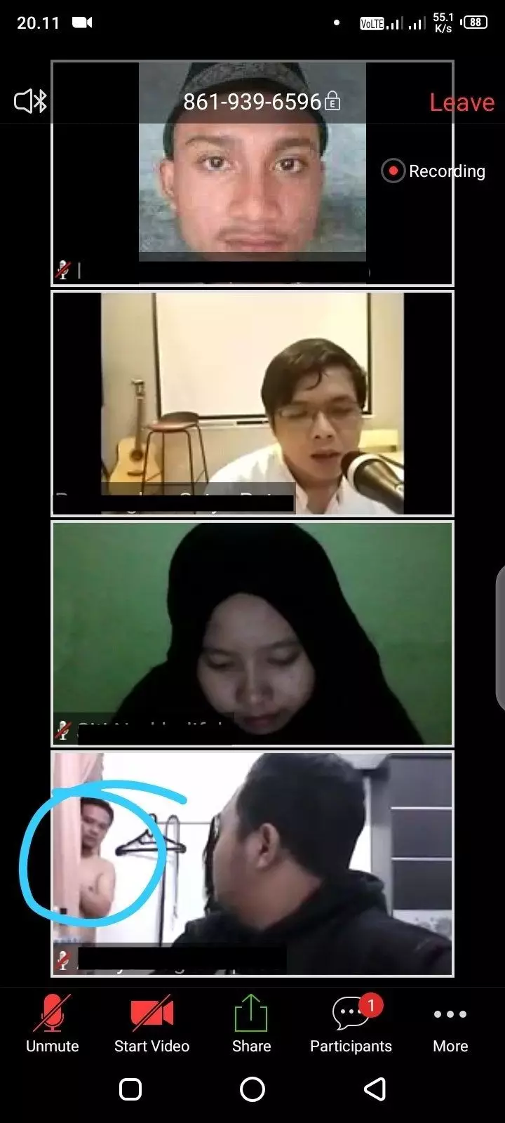 kejadian lucu saat kuliah online Twitter