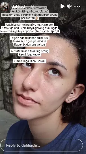 jawaban menohok Dahlia Poland © Instagram/@dahliachr