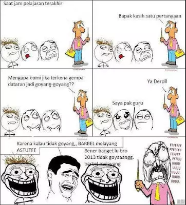 Aksi lucu siswa © 2021 brilio.net