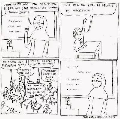 Aksi lucu siswa © 2021 brilio.net