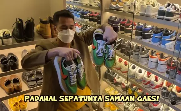 Jeje dituding pinjam sepatu Raffi © Instagram