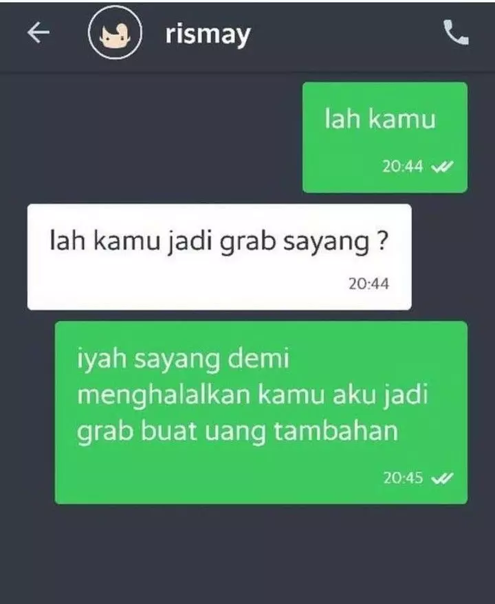 chat lucu pelanggan ojek online malah bikin baper banget © 2021 instagram.com chat lucu pelanggan ojek online malah bikin baper banget © 2021 instagram.com