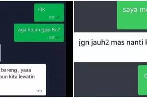 13 Chat lucu pelanggan ojek online dan driver bikin baper banget