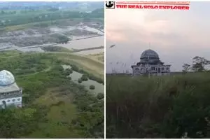 5 Potret masjid tetap kokoh meski terbengkalai akibat lumpur Lapindo