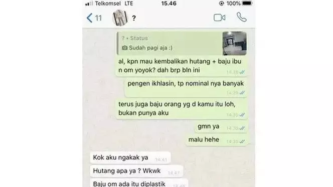 17 Chat tagih utang ini bikin gregetan berbagai sumber