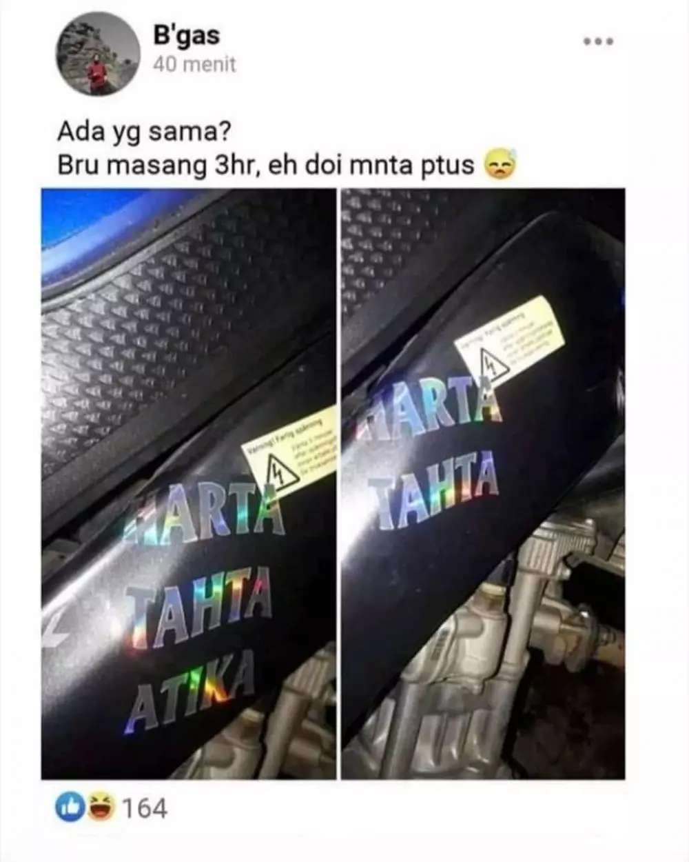 status fb ceritain pengalaman lucu absurd © 2021 instagram.com