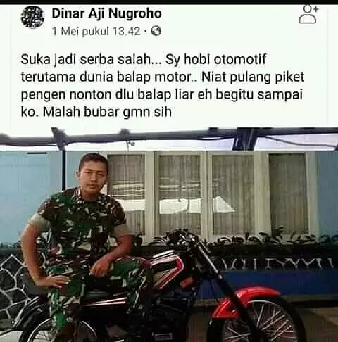 status fb ceritain pengalaman lucu absurd © 2021 instagram.com