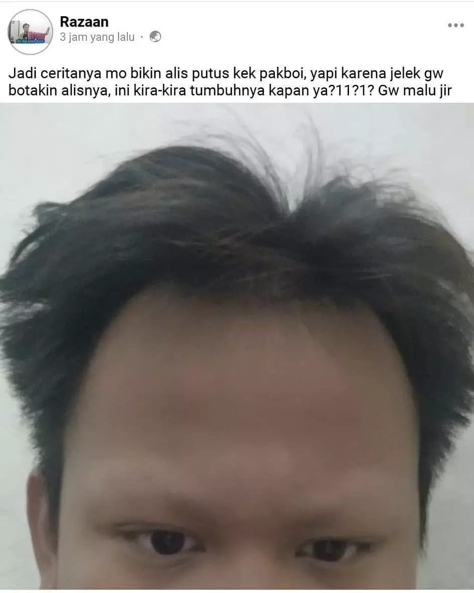 status fb ceritain pengalaman lucu absurd © 2021 instagram.com