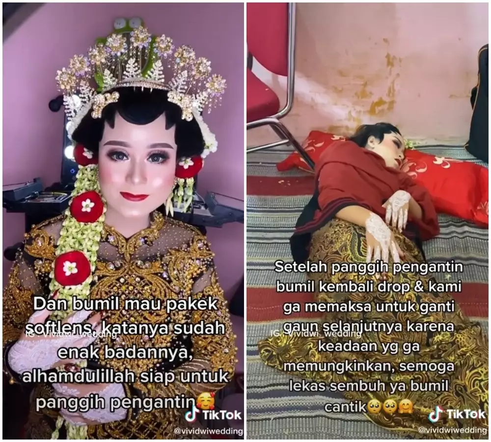 ibu hamil dirias mua © 2021 TikTok