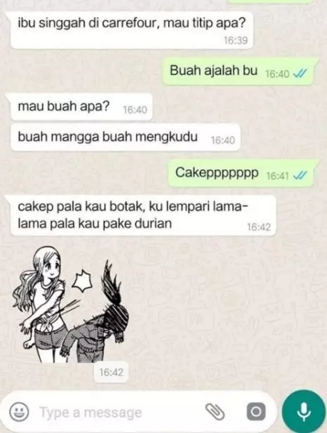 balasan chat emak stiker © 2021 berbagai sumber