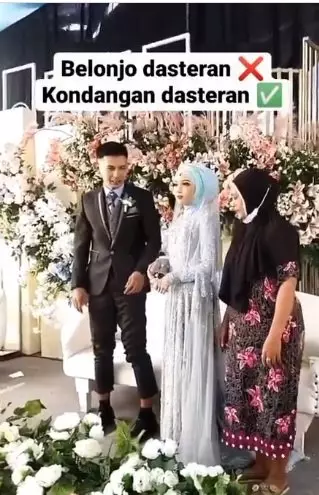 Tampil pd kondangan pakai daster © Instagram/@videopernikahankita