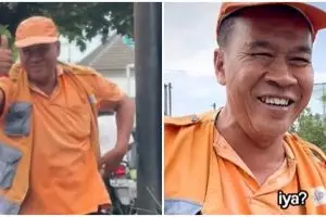 Momen haru tukang parkir dapat rezeki nomplok, beri balasan berharga