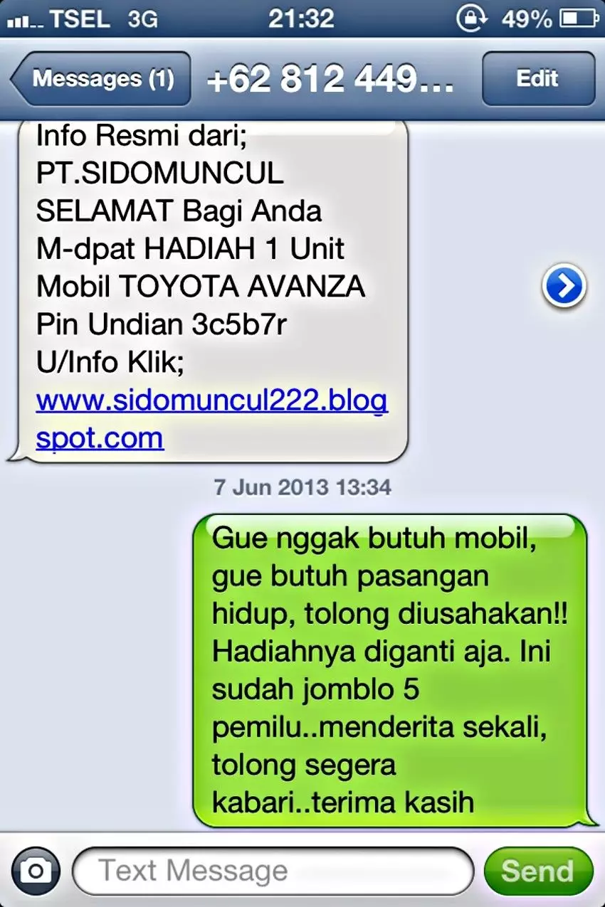 27 Balasan SMS penipuan ini kocak berbagai sumber