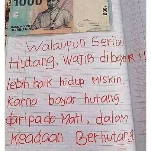 25 Tulisan lucu laranganutang di warung berbagai sumber