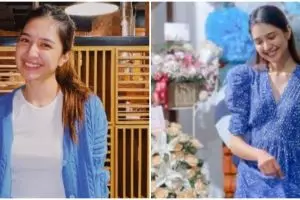 7 Momen perayaan ultah Mikha Tambayong, pajang standee member BTS