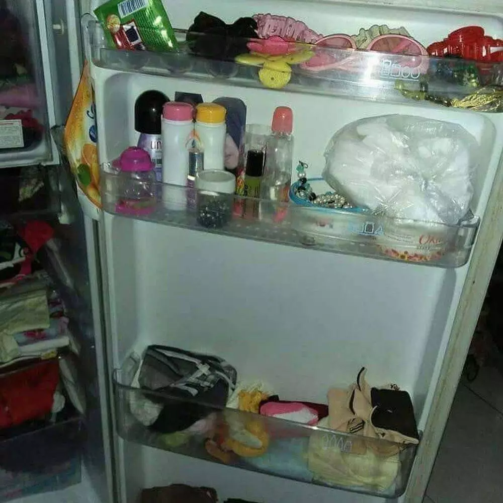 13 Potret kulkas alih fungsi jadi lemari berbagai sumber