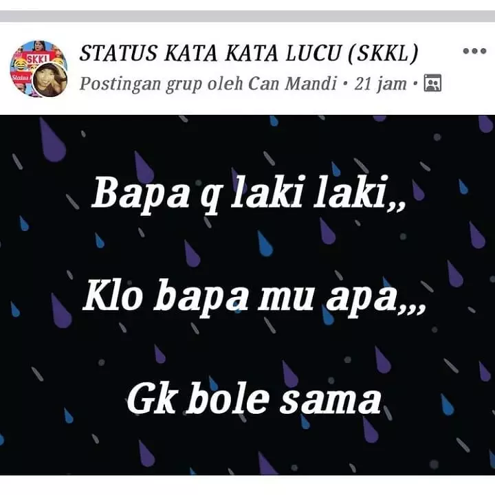 status FB guyonan singkat yang lucu abis © 2021 instagram.com
