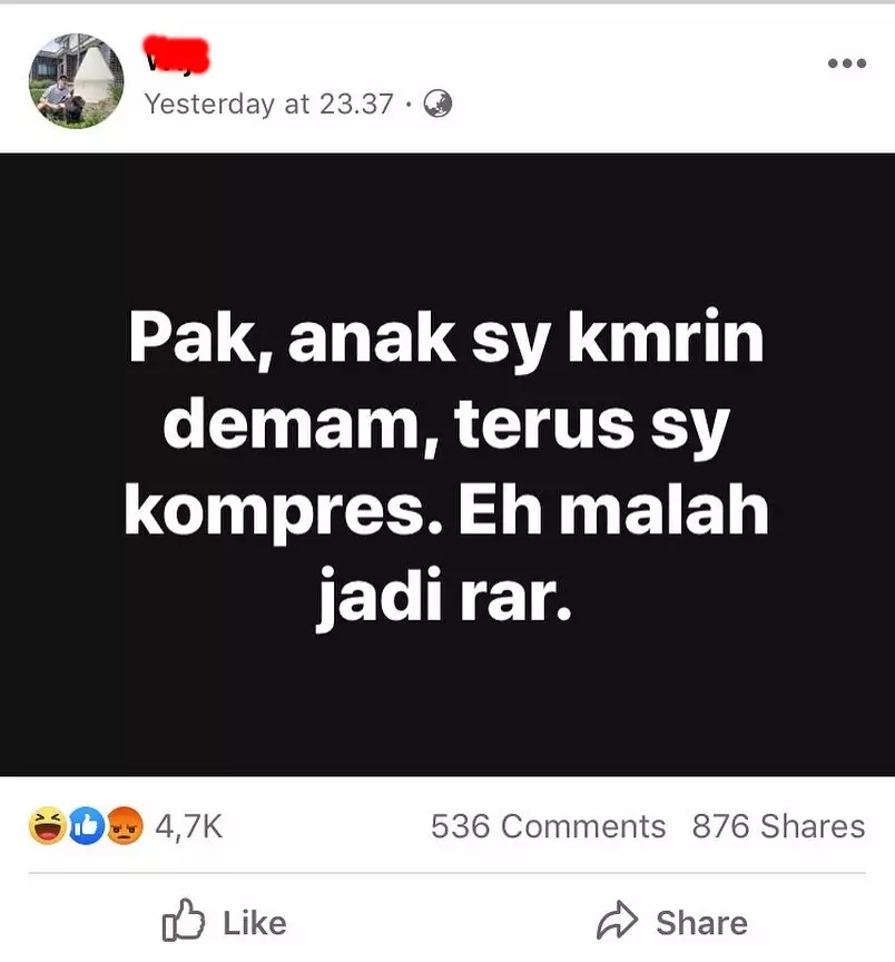 status FB guyonan singkat yang lucu abis © 2021 instagram.com