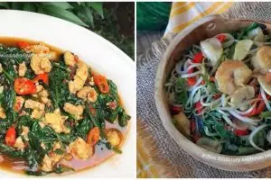 11 Resep olahan kangkung terasi, nikmat bikin nambah nasi