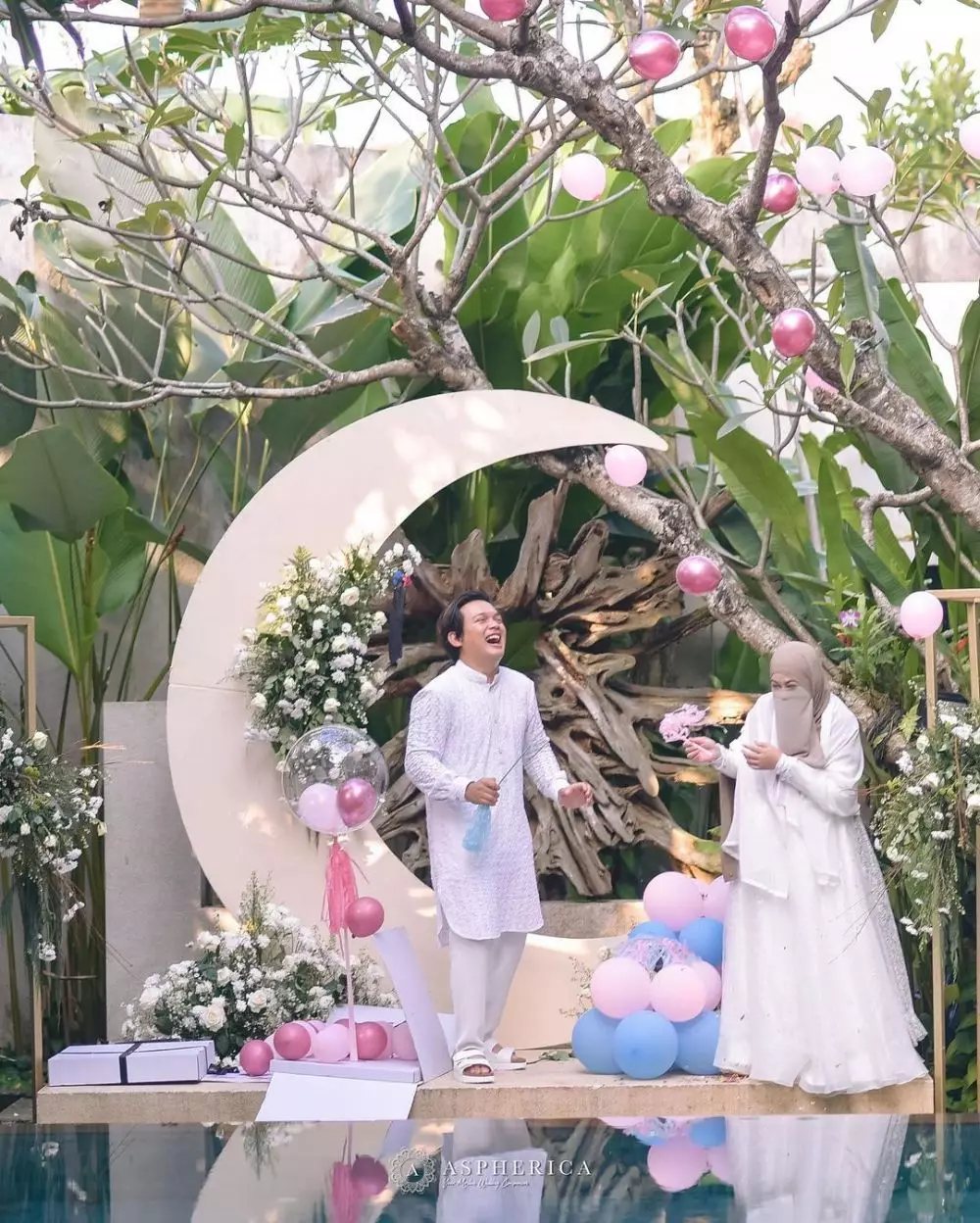 Potret tasyakuran 7 bulanan istri Natta Reza Instagram Potret tasyakuran 7 bulanan istri Natta Reza Instagram