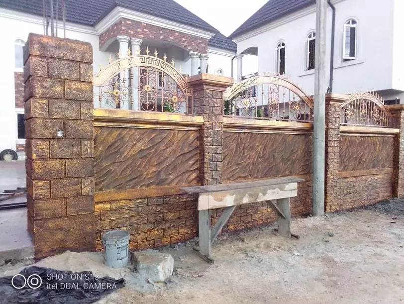 potret lucu waktu bikin pola tembok bangunan © 2021 instagram.com