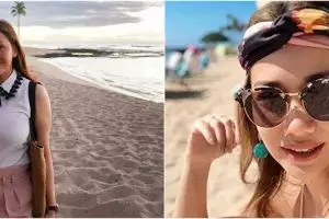 7 Beda gaya Maia Estianty dan Bunga Citra Lestari liburan di Hawaii