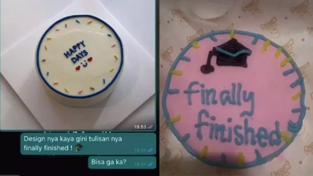 bento cake gagal © 2021 TikTok