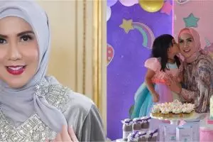 7 Momen Venna Melinda rayakan ultah Vania Athabina, bertema unicorn