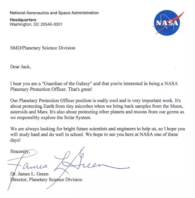 Bocah melamar kerja di NASA © Istimewa