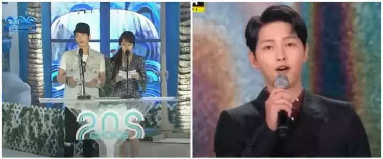 Gayanya nyentrik, ini 5 potret Song Joong-ki jadi host acara televisi