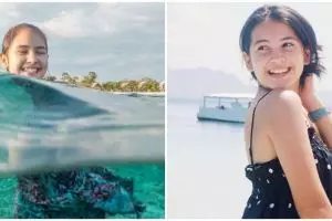 Absen syuting, ini 7 momen Sandrinna Michelle diving di Labuan Bajo