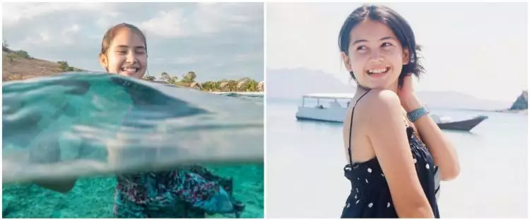 Absen syuting, ini 7 momen Sandrinna Michelle diving di Labuan Bajo