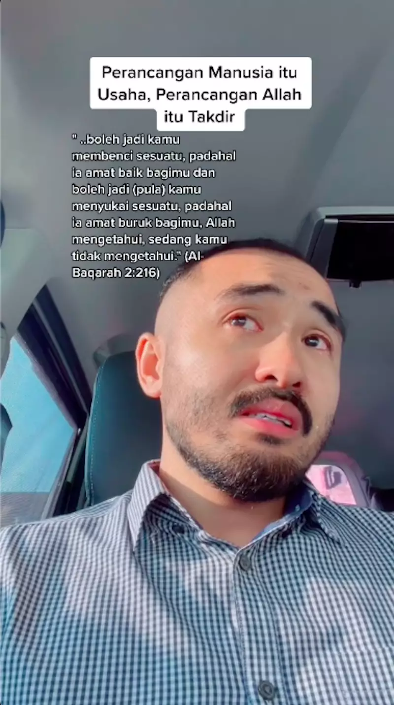 lelaki ini patah hati tak jadi nikah TikTok/@manusiaberbulu