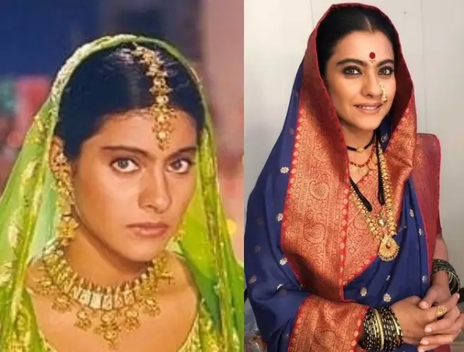 Potret dulu dan kini Kajol dari berbagai sumber Potret dulu dan kini Kajol dari berbagai sumber