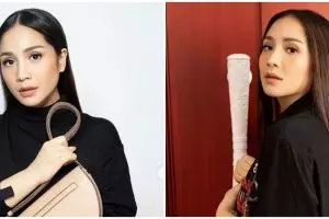 Nagita tidur saat syuting, tas mewah jadi bantal ini bikin salfok