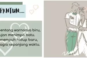 75 Pantun lucu acara pernikahan, menambah kebahagiaan