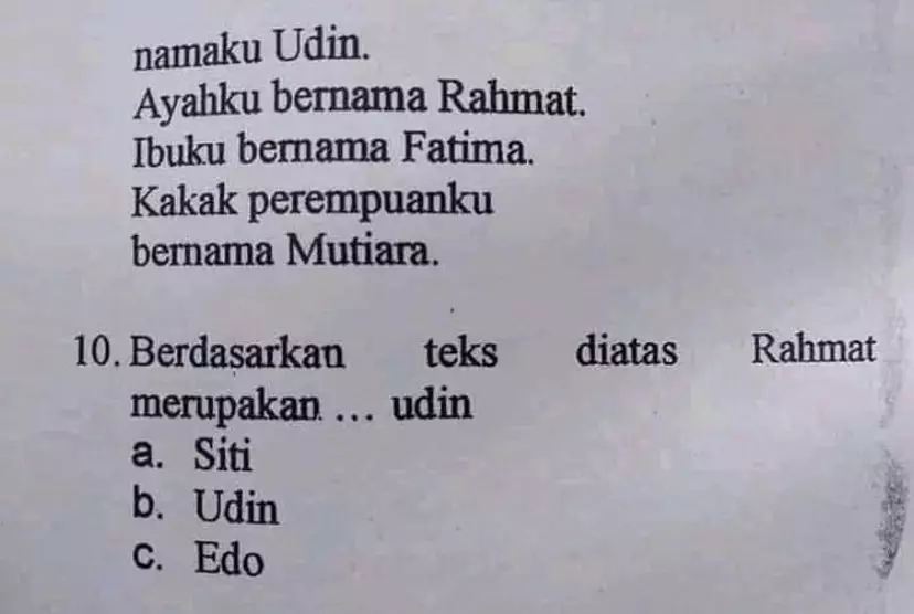 soal lucu di buku LKS bikin susah jawab nih © 2021 1cak.com