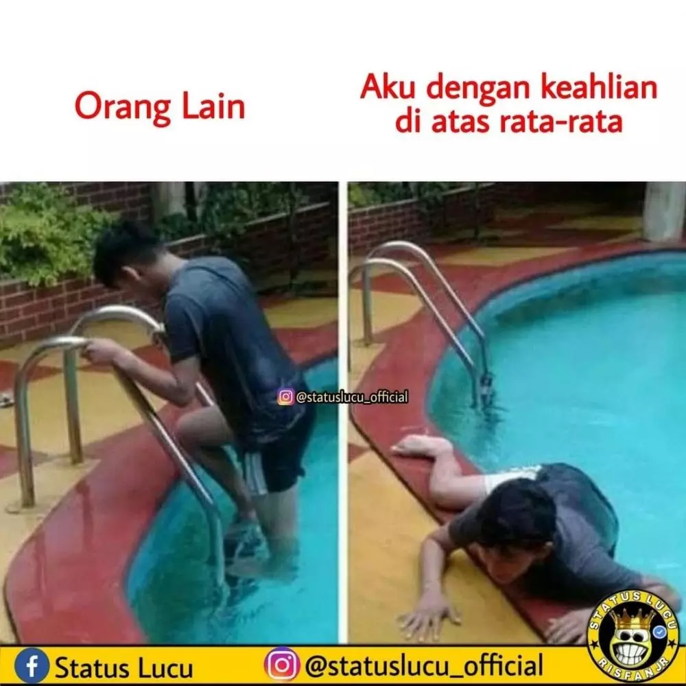 meme beda nasib aku dan orang lain lucu © 2021 instagram.com