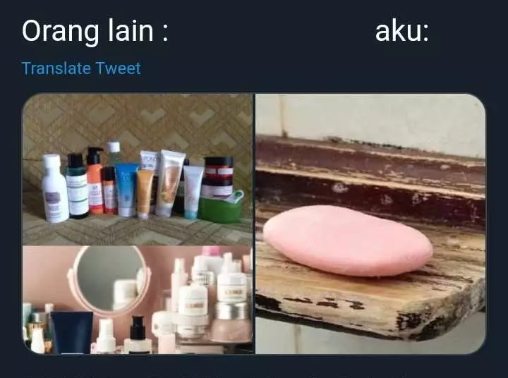 meme beda nasib aku dan orang lain lucu © 2021 instagram.com