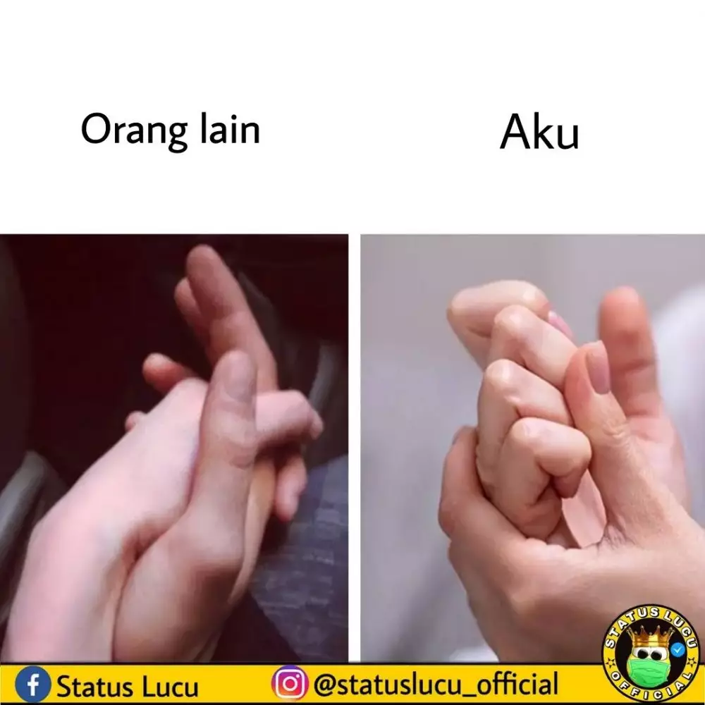 meme beda nasib aku dan orang lain lucu © 2021 instagram.com