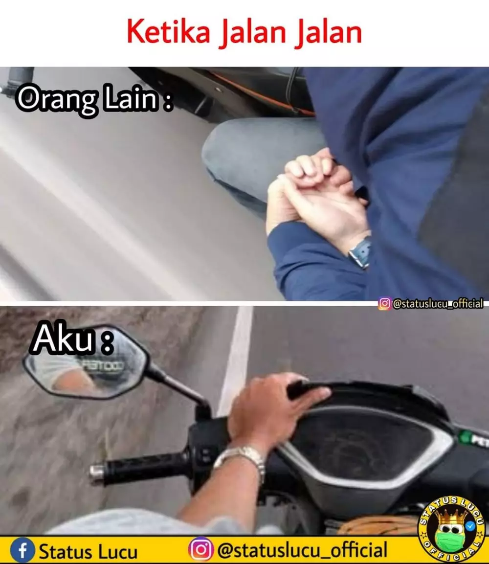 meme beda nasib aku dan orang lain lucu © 2021 instagram.com