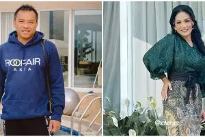 Momen akrab Anang & Krisdayanti di pengajian 4 bulan Aurel Hermansyah