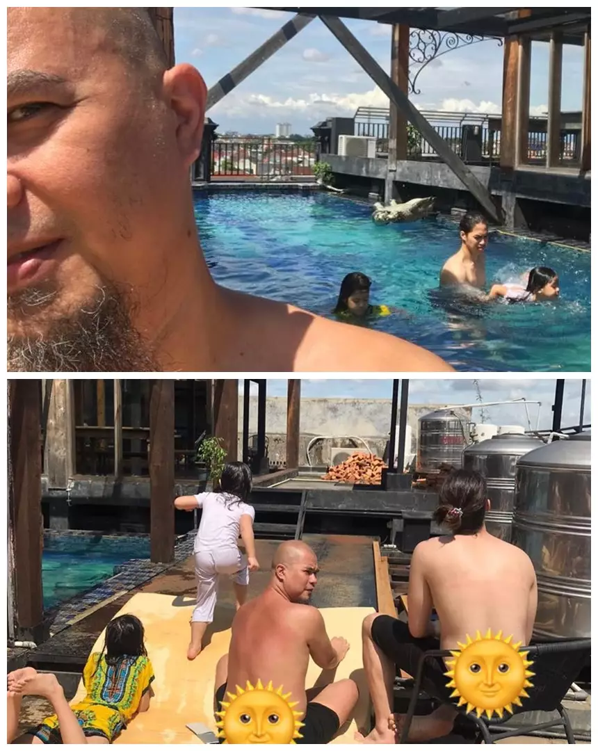 potret kolam renang seleb di rooftop © berbagai sumber