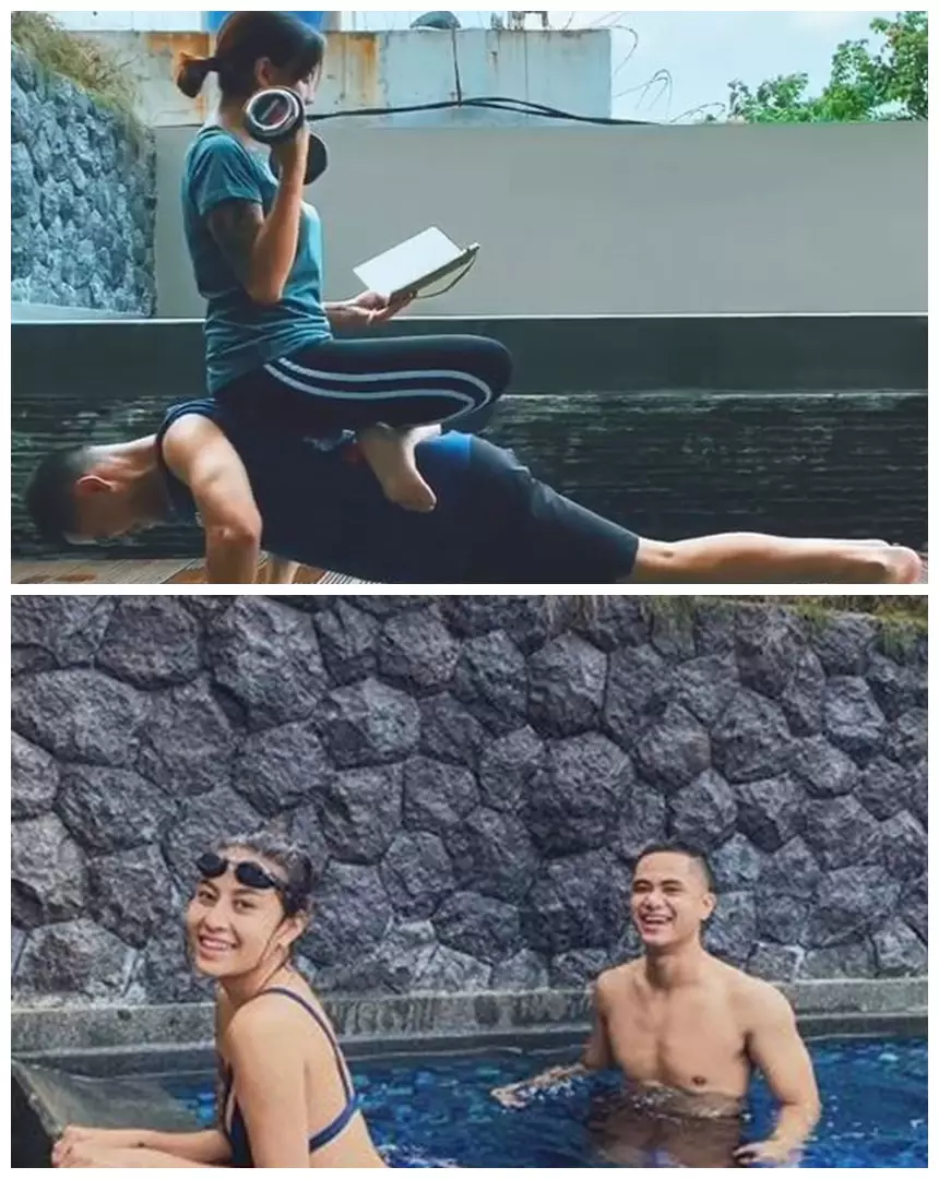 potret kolam renang seleb di rooftop © berbagai sumber